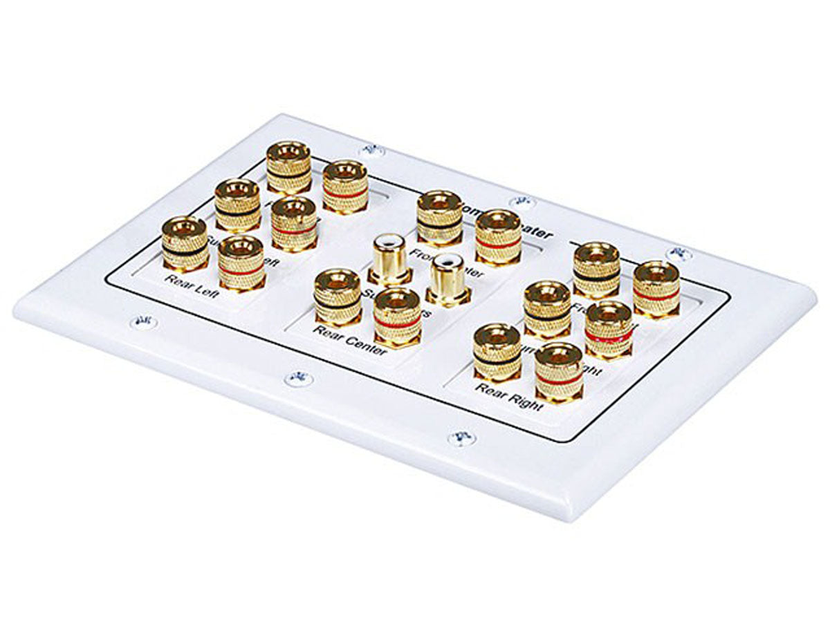 4013 - Monoprice SURROUND SOUND WALL PLATE 3-GANG 8.2