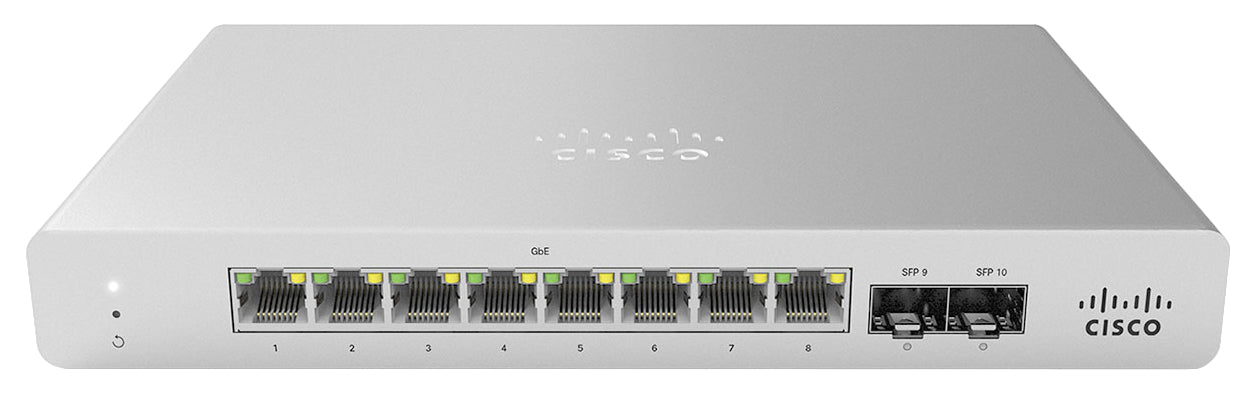 Cisco Meraki MS120-8FP Managed L2 Gigabit Ethernet (10/100/1000) Power over Ethernet (PoE) Gray