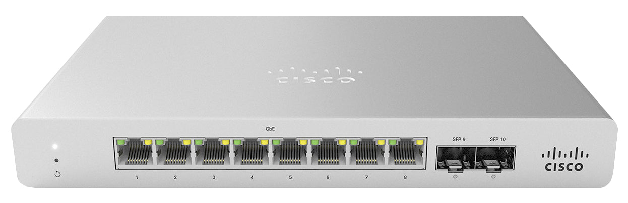 Cisco Meraki MS120-8LP Managed L2 Gigabit Ethernet (10/100/1000) Power over Ethernet (PoE) Gray