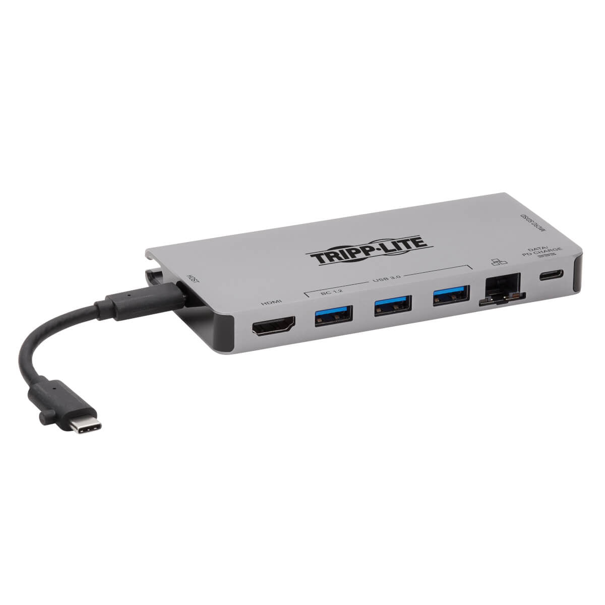 Tripp Lite U442-DOCK5D-GY notebook dock/port replicator Wired USB 3.2 Gen 1 (3.1 Gen 1) Type-C Gray