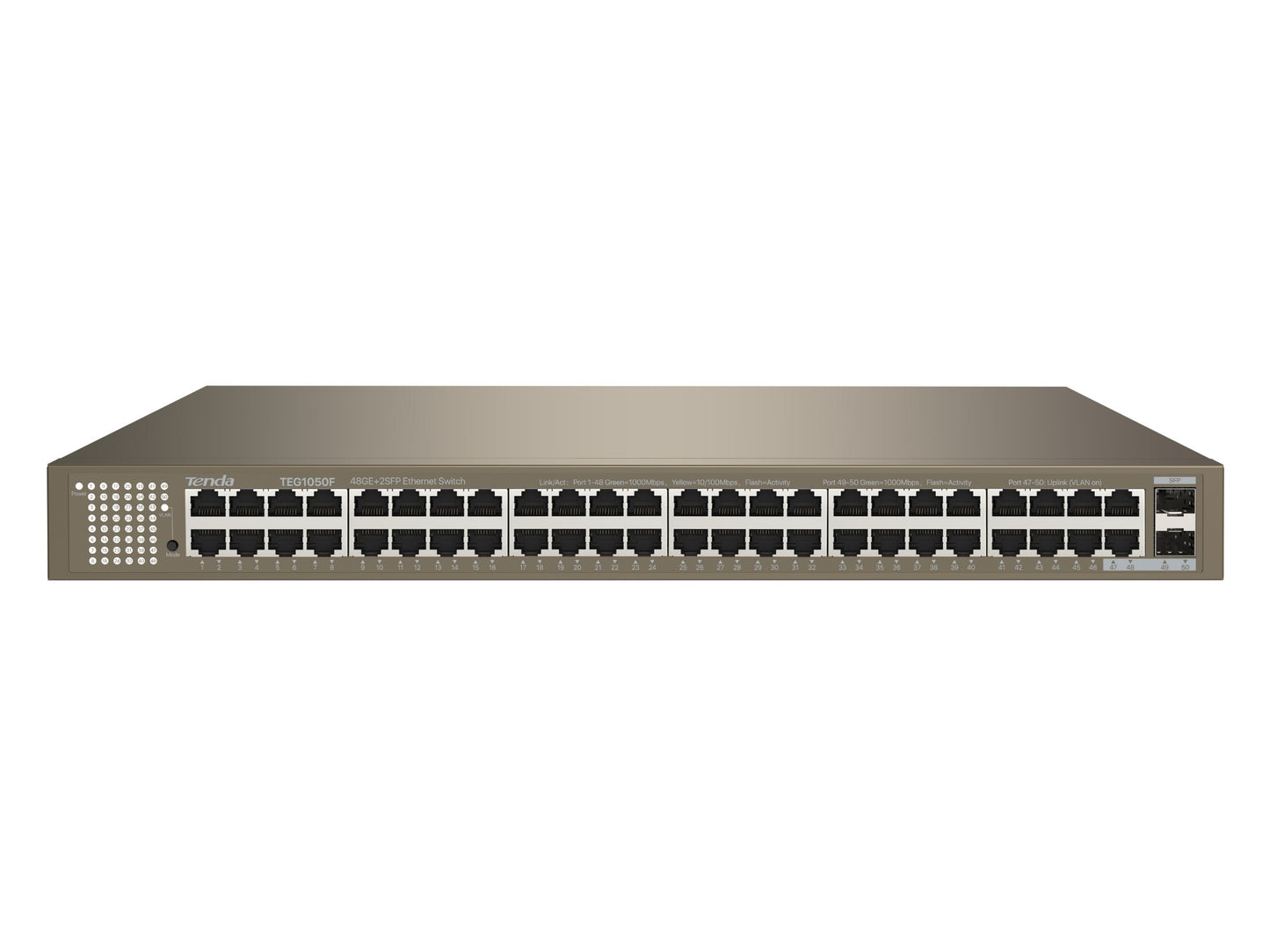TEG1050F - Tenda 48GE+2SFP GIGABIT ETHERN SWITCH