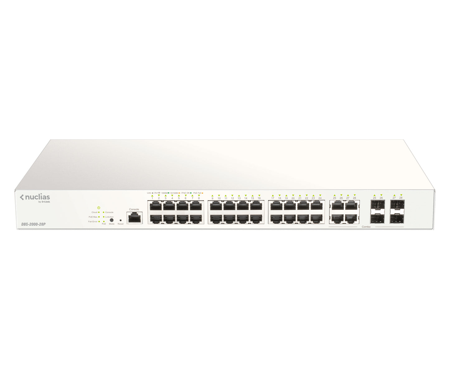 D-Link DBS-2000-28P network switch Managed L2 Gigabit Ethernet (10/100/1000) Power over Ethernet (PoE) Gray