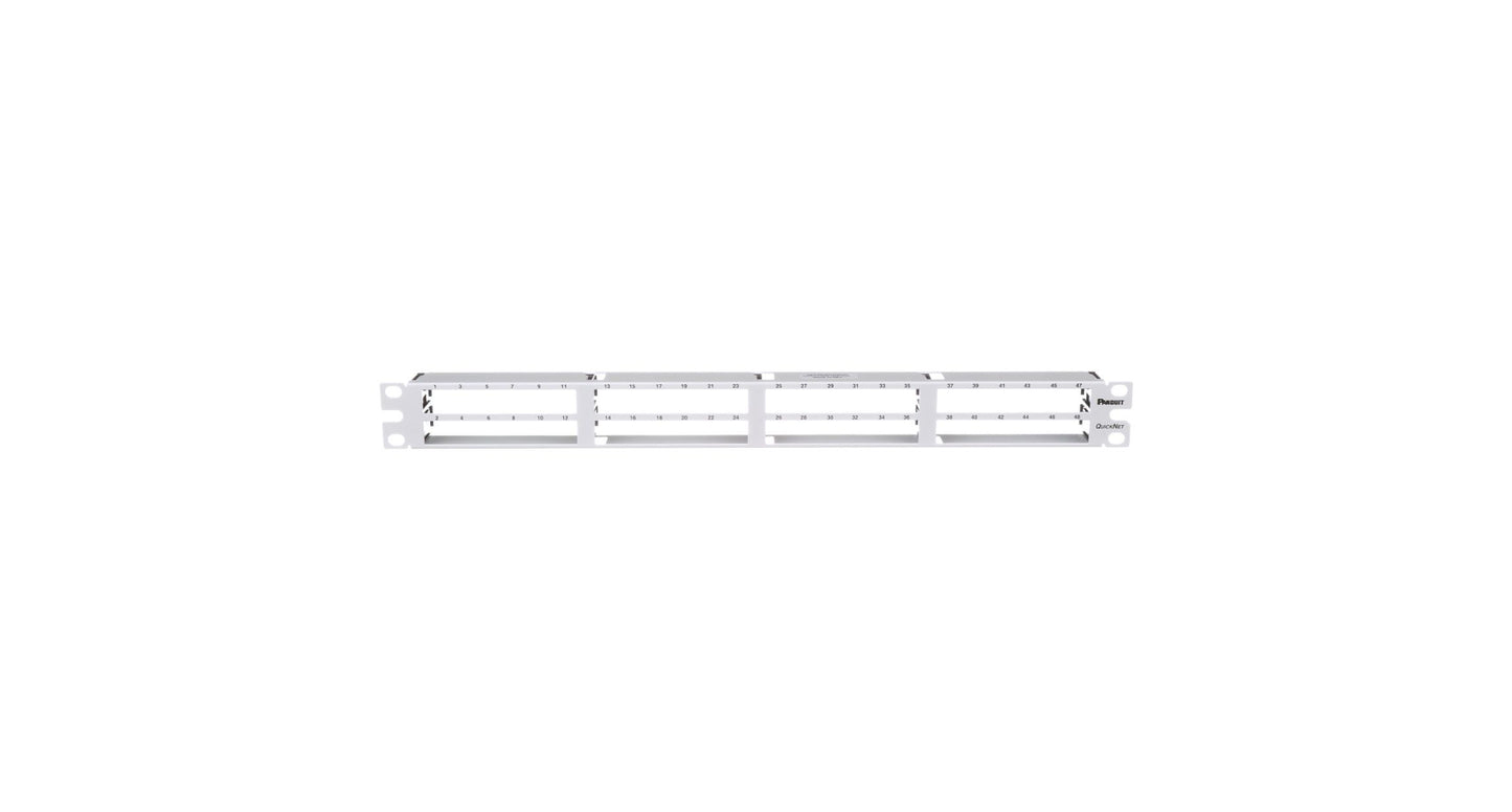 Panduit QPP48HDVNSWH patch panel 1U