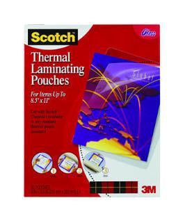 TP3854-50 - 3M THERMAL POUCHES LETTER SIZE 9 IN X 11.4 IN 50/PACK