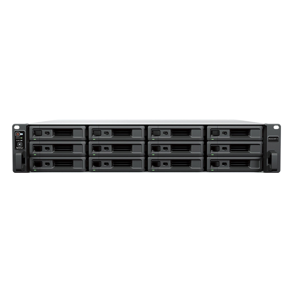 RS2423RP+II - Synology 12-Bay Ryzen V1780B 8GB ECC 10GbE RackStation NAS