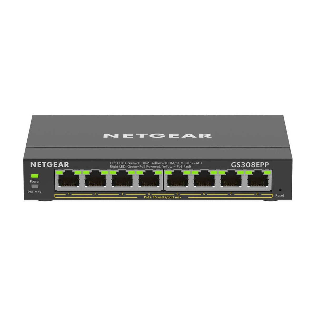GS308EPP-100PES - Netgear 8-Port Gigabit Ethernet High-Power PoE+ Plus Switch