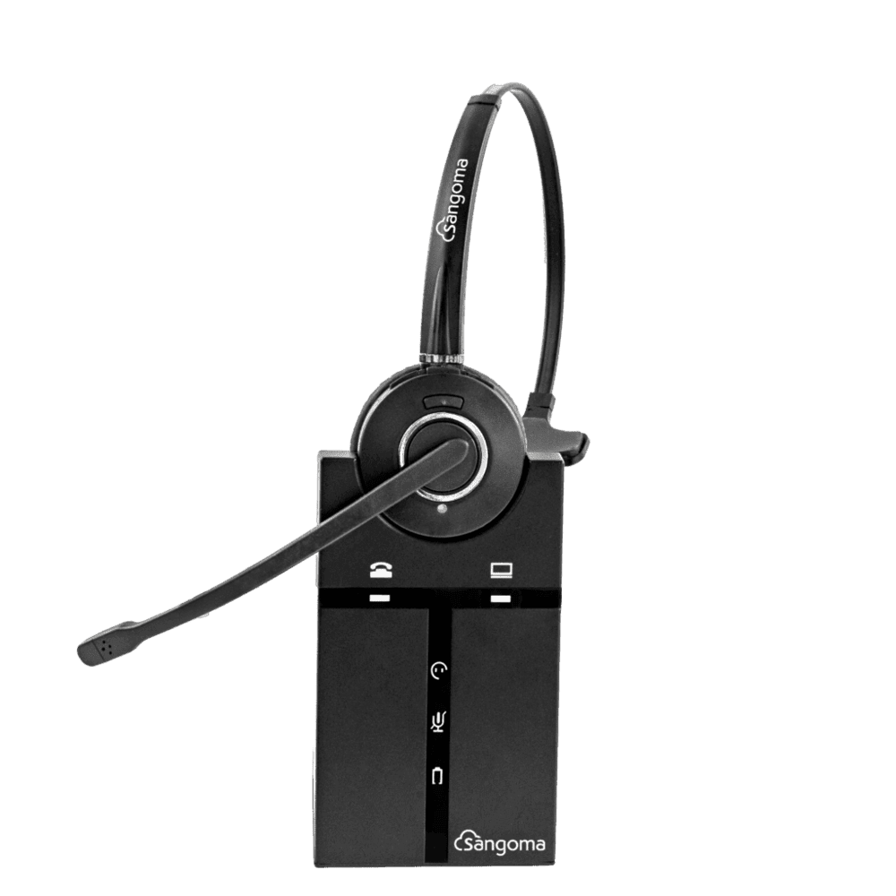 1TELH021LF - Sangoma H20 DECT Monaural Over-the-Head Wireless Headset
