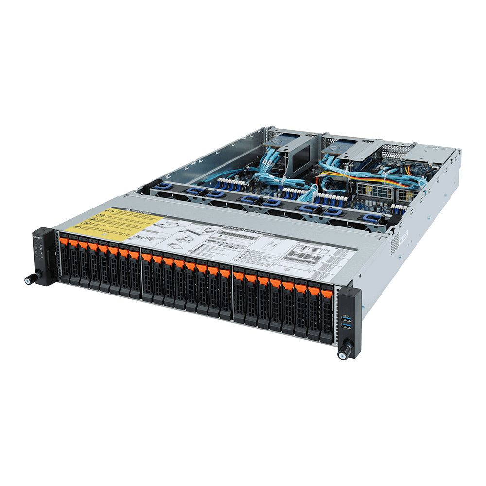 Gigabyte R282-Z92 server barebone Socket SP3 Rack (2U) Black
