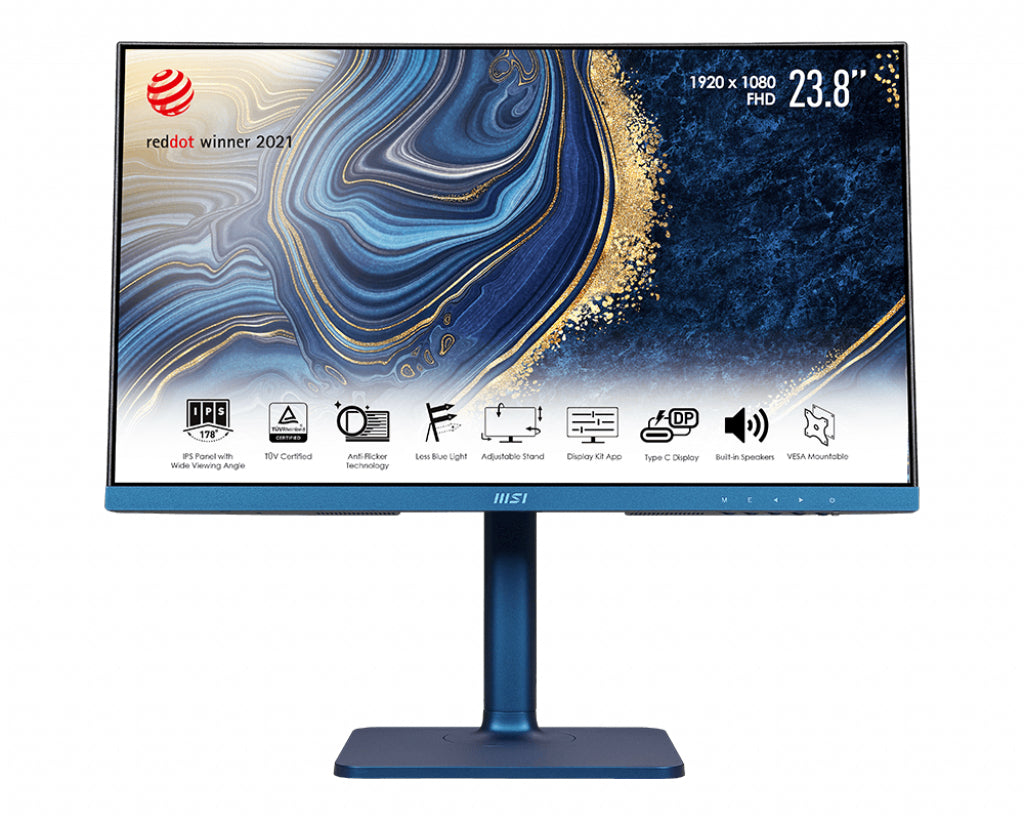 MSI Modern MD241P Ultramarine 23.8" 1920 x 1080 pixels Full HD LCD Blue