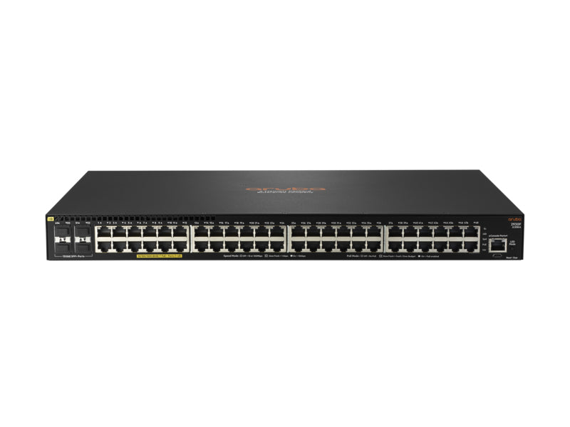 Hewlett Packard Enterprise Aruba 2930F 48G PoE+ 4SFP+ 740W Managed L3 Gigabit Ethernet (10/100/1000) Power over Ethernet (PoE) 1U Black