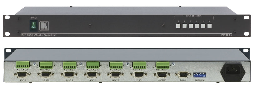 VP-61XL - Kramer Electronics 6X1 XGA AUDIO SWITCHER