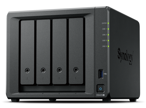 DS425+ - Synology 4-Bay Celeron J4125 2GB DDR4 2.5GbE Dual M.2 NVMe NAS