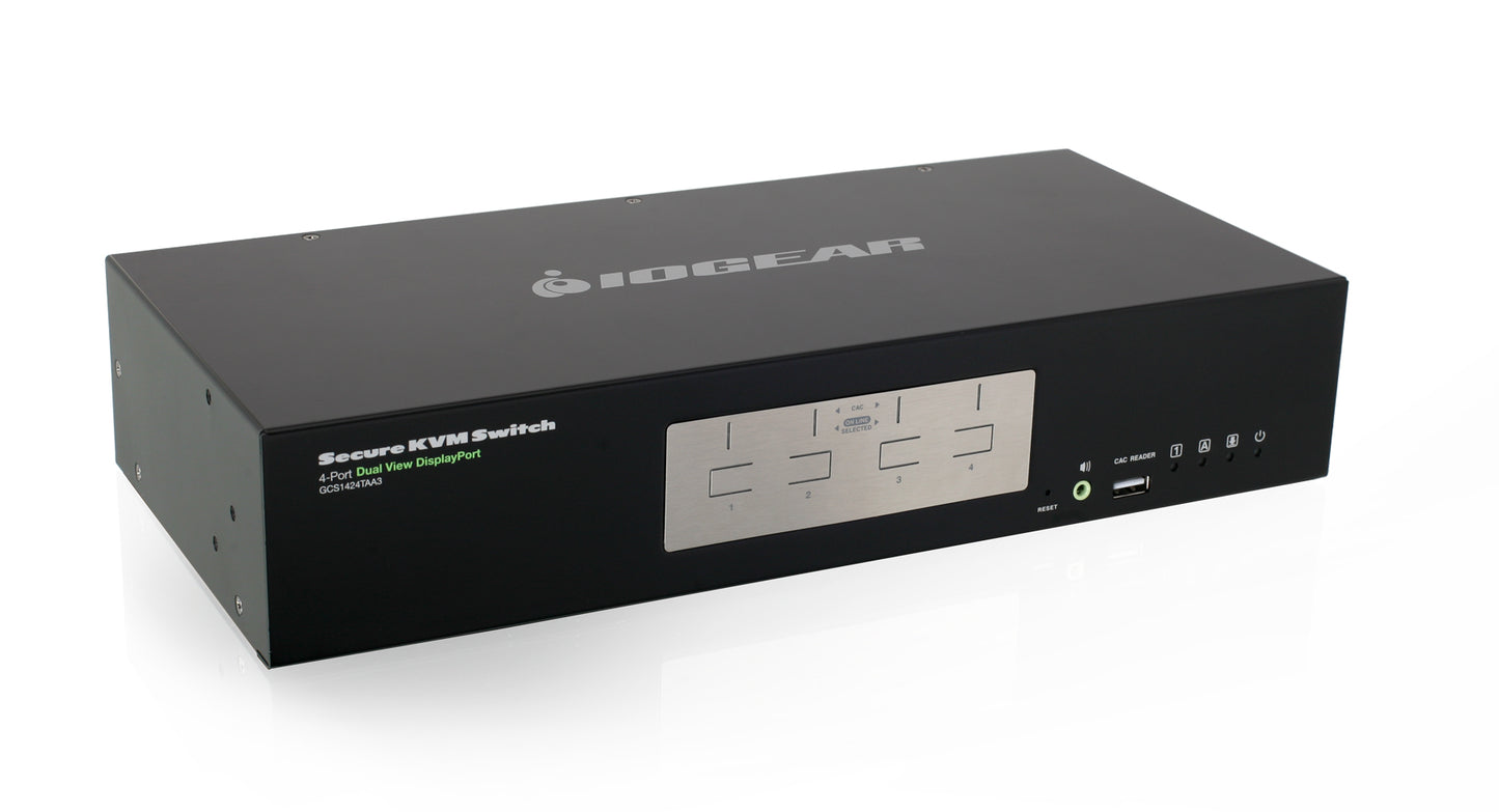 GCS1424TAA3 - iogear 4PORT DUAL MONITOR DISPLAYPORT