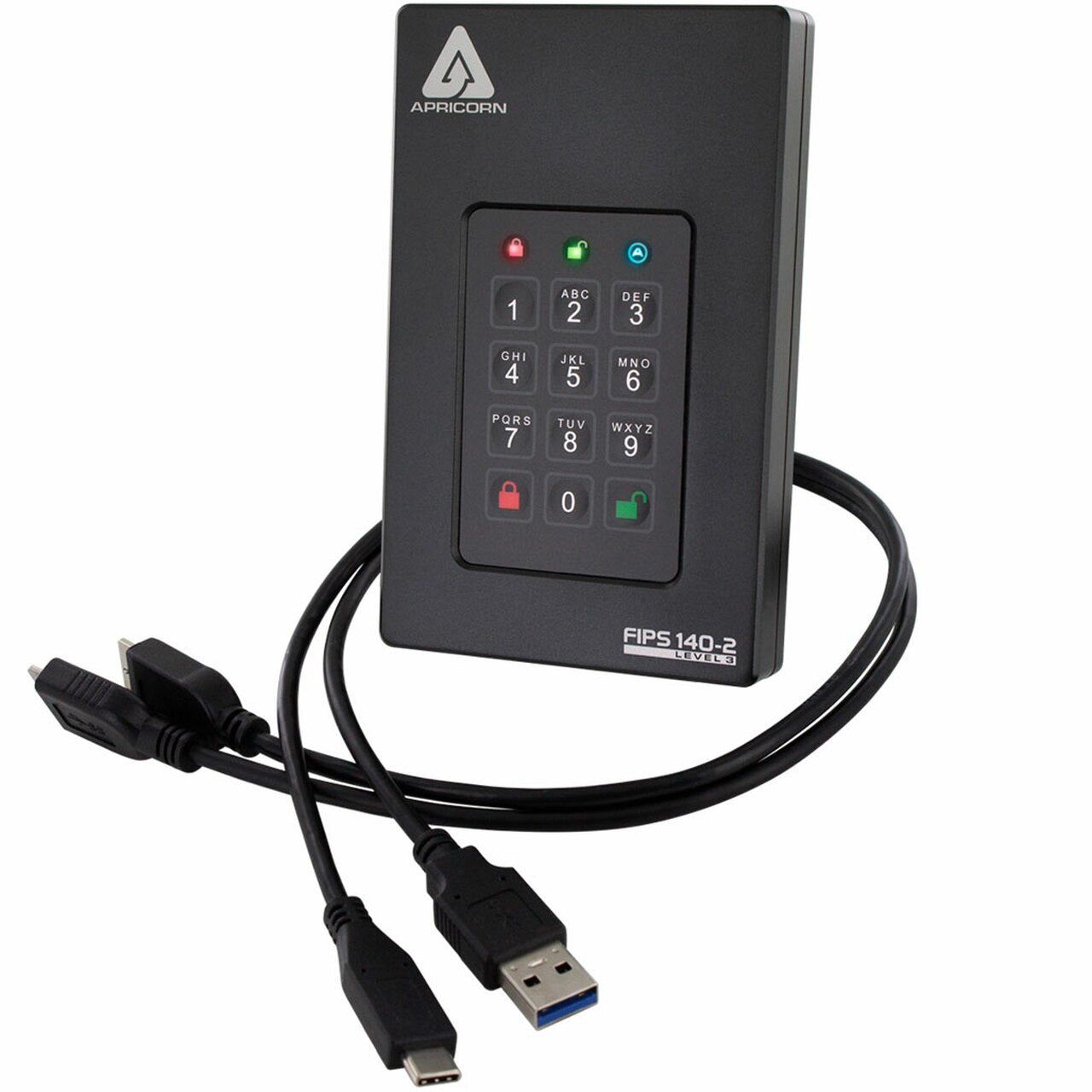 AFL3-500 - Apricorn FIPS LEVEL 3 VALIDATED 500GB USB 3.0
