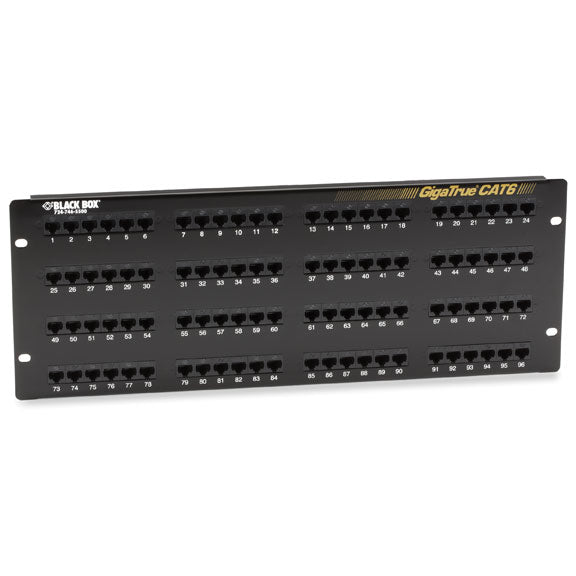 CAT6 PATCH PANEL - 4U, UNSHIELDED, 96-PORT, GSA, TAA