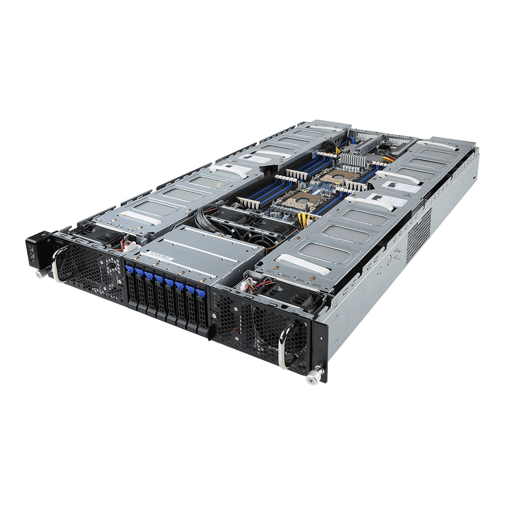 Gigabyte G291-281 server barebone Intel® C621 LGA 3647 (Socket P) Rack (2U) Black