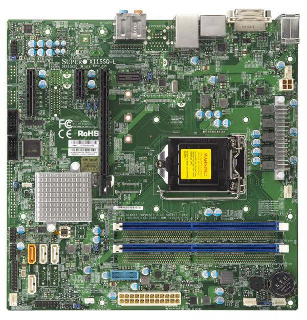 Supermicro X11SSQ-L motherboard LGA 1151 (Socket H4) Micro ATX Intel® H110