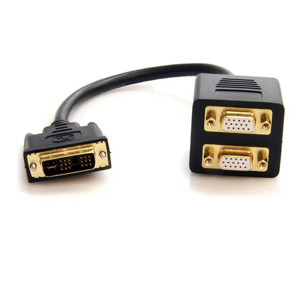 DVISPL1VV - StarTech.com DISPLAY A DVI-I SIGNAL ON TWO VGA MONITORS SIMULTANEOUSLY - DVI TO DUAL VGA SPLI