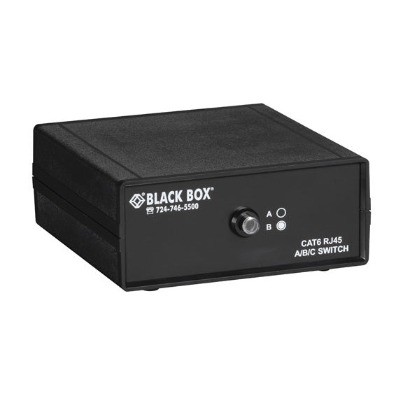 SW1031A - Black Box RJ45 3 TO 1 CAT6 ETHERNET 10G MANUAL DESKTOP SWITCH , GSA, TAA