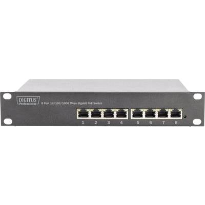 DN-95317 - Digitus 10" Gigabit 8-Port Unmanaged PoE+ Switch
