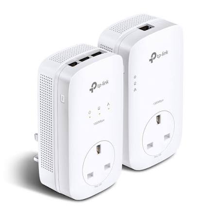 TL-PA8033P - TP-Link AV1300 3-Port Gigabit Passthrough Powerline Adapter