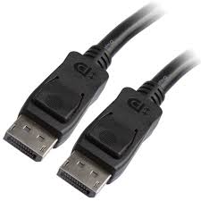 54400 - C2G 3FT DISPLAYPORT CABLE WITH LATCHES 8K UHD M/M - BLACK