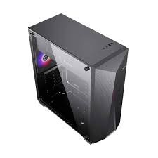 GAMEMAXNOVAN6 - GameMax Nova N6 Black Steel Tempered Glass ATX Mid Tower Gaming Comput