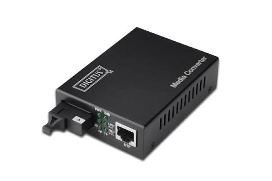 DN-82122 - Digitus Bidirectional Gigabit RJ45 to SC Single-Mode Media Converter