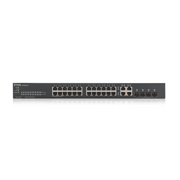GS1920-24 - Zyxel 24-Port Gigabit 4-Port SFP Managed Switch