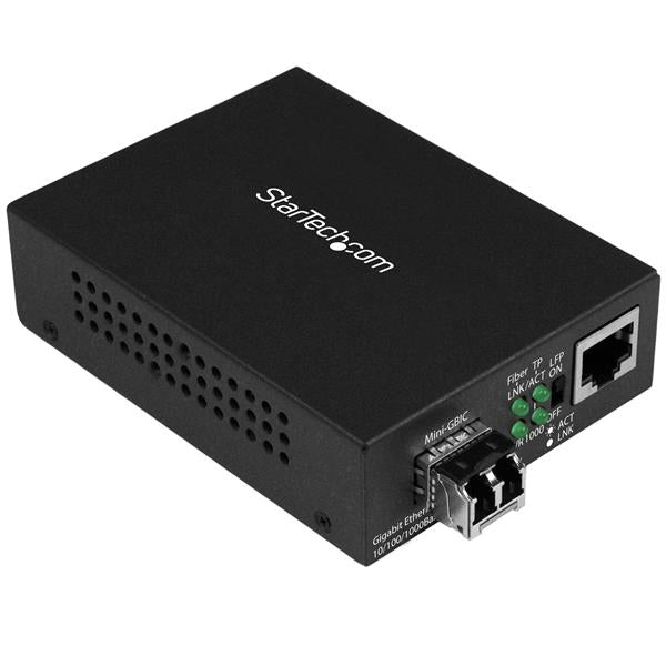 StarTech.com MCM1110MMLC network media converter 1000 Mbit/s 850 nm Multi-mode Black