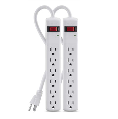 F5C048-2 - Belkin SURGE PROTECTOR WHITE 6 AC OUTLET(S) 23.6" (0.6 M)
