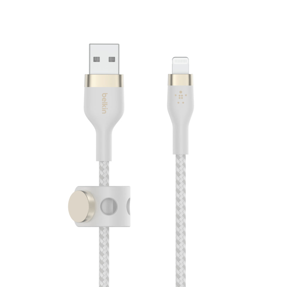 CAA010BT1MWH - Belkin USB-A TO LTG, BRAID SIL, 1M, WHT