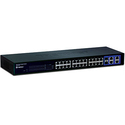 TEG-424WS - Trendnet 24-PORT 4 GIGABIT AND 2 MINI-GBIC SLOTS