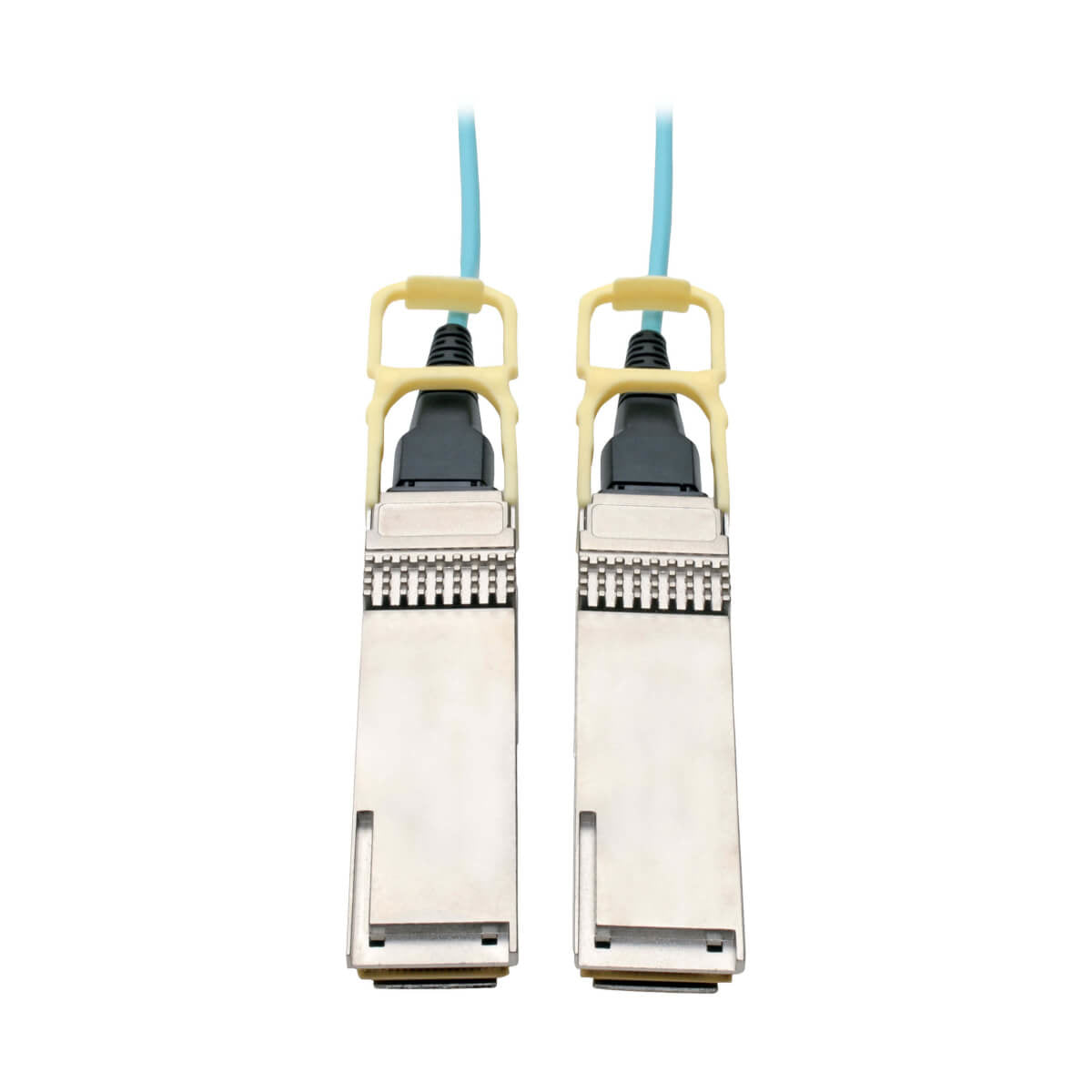 Tripp Lite N28H-20M-AQ fiber optic cable 787.4" (20 m) QSFP28 OFNP OM3 Aqua color