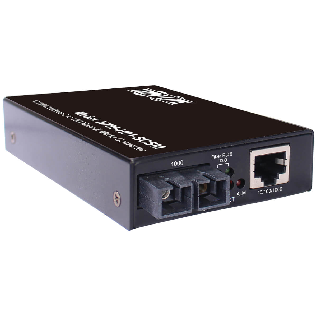 Tripp Lite N785-H01-SCSM network media converter 1000 Mbit/s 1310 nm Single-mode Black
