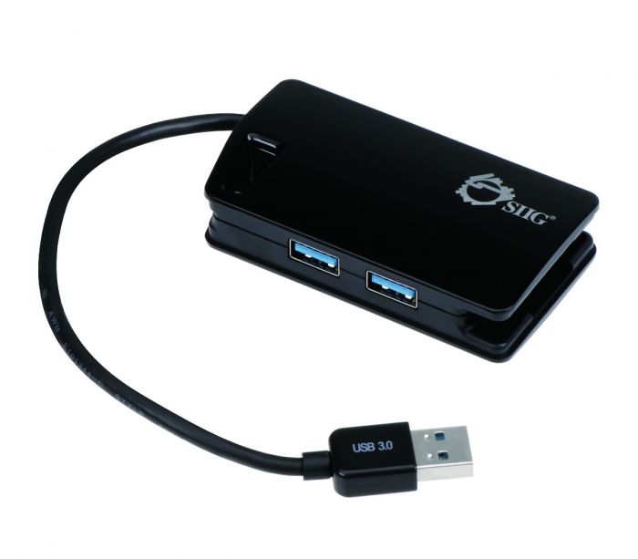 JU-H30812-S1 - Siig ADDS FOUR USB 3.0 PORTS TO YOUR COMPUTER.SUPERSPEED USB 3.0 INTERFACE SUPPORTS