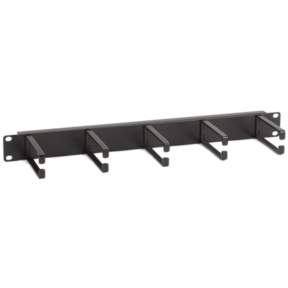 HORIZONTAL IT RACKMOUNT CABLE MANAGER - 1U, 19", SINGLE-SIDED, BLACK, GSA, TAA