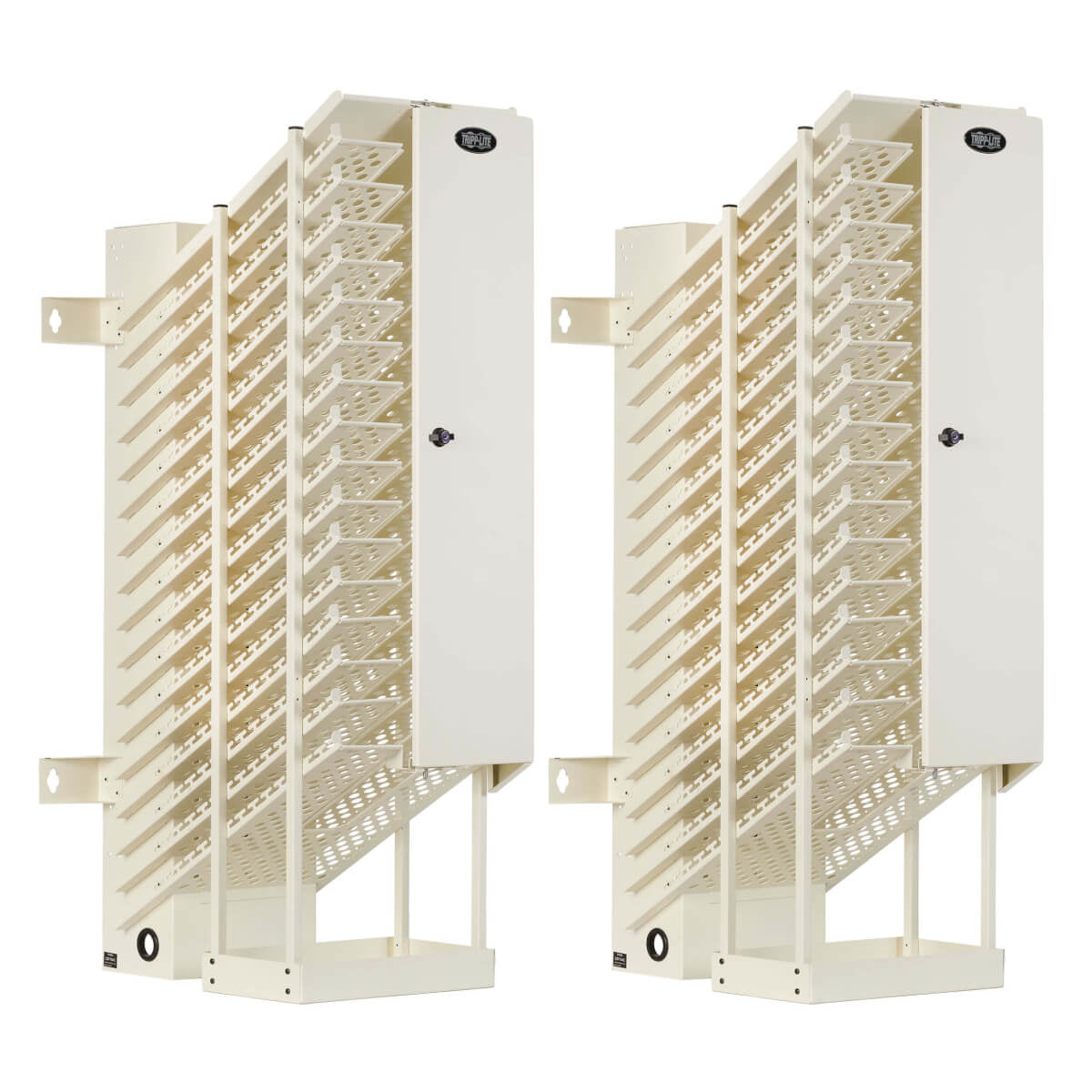 16-DEVICE AC CHARGING STATION TOWERS FOR CHROMEBOOKS - OPEN FRAME, WHITE, 2 PACK