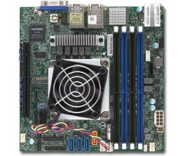 MOTHER BOARD-AMD, MINI-ITX W/ AMD EPYC 3251 SOC,8C/16T, TDP 50W,2.5-3.1GHZ, SING