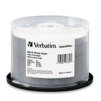 97339 - Verbatim BD-R 25GB 16X WHITE INKJET PRINT 50PK
