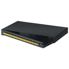 RACKMOUNT PRELOADED FIBER ENCLOSURE - 1U, (24) ST SIMPLEX