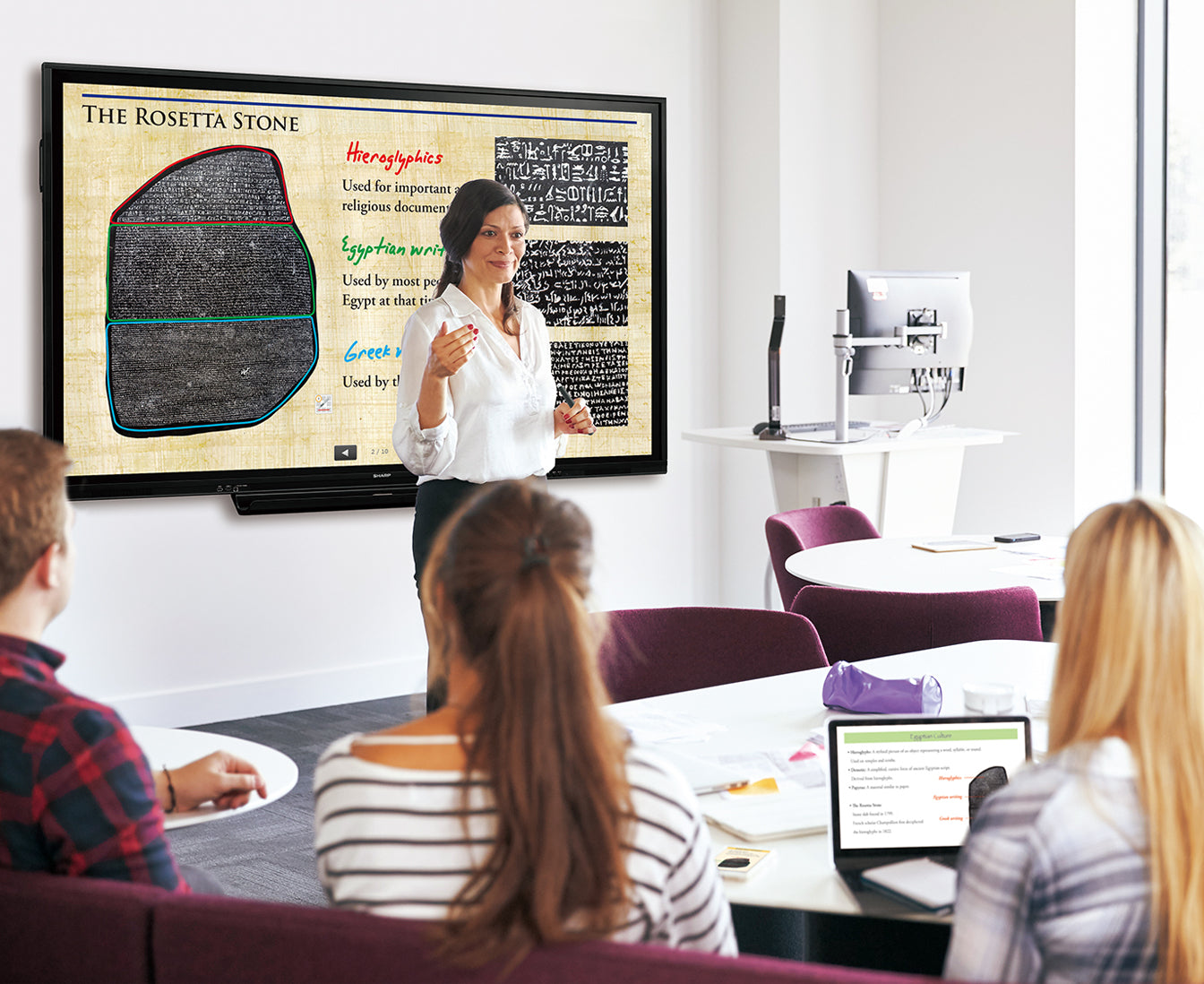 Sharp PNC751H interactive whiteboard 75" 3840 x 2160 pixels Touchscreen Black HDMI