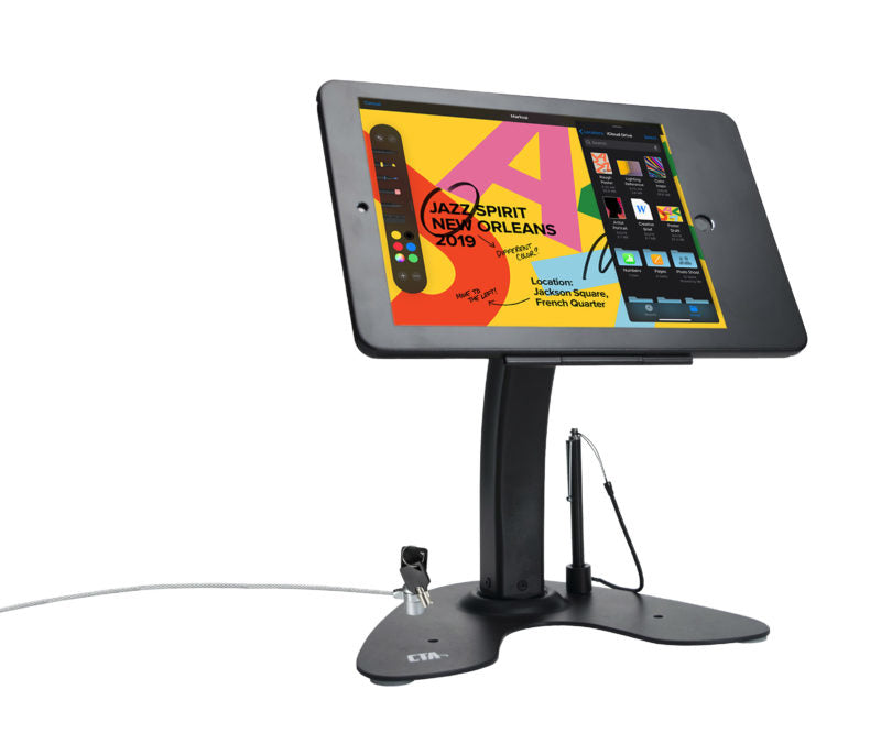 PAD-ASKB10 - CTA Digital DUAL SECURITY KIOSK STAND WITH LOCKING C
