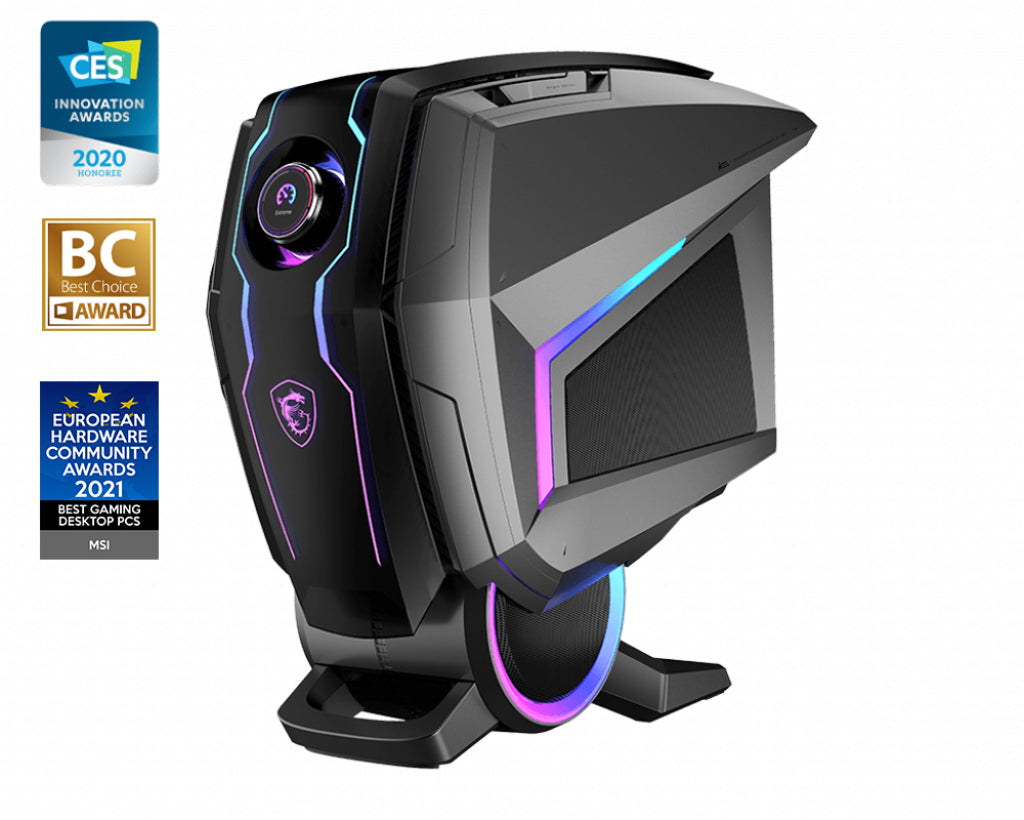 MSI MEG Aegis Ti5 12VTE-028US i9-12900K Desktop Intel® Core™ i9 32 GB DDR5-SDRAM 4000 GB HDD+SSD Windows 11 Home PC Black