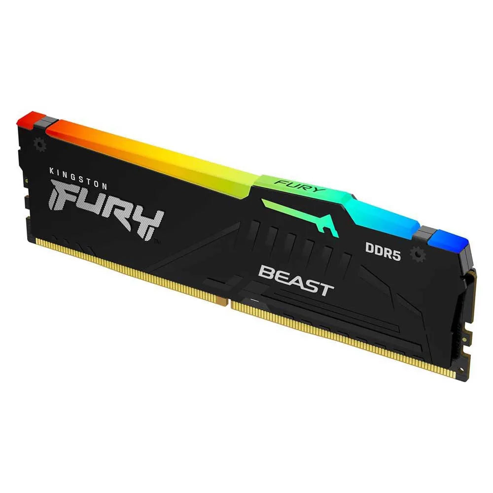 KF564C32BBEA-16 - Kingston FURY Beast 16GB DDR5-6400 CL32 White Desktop Memory