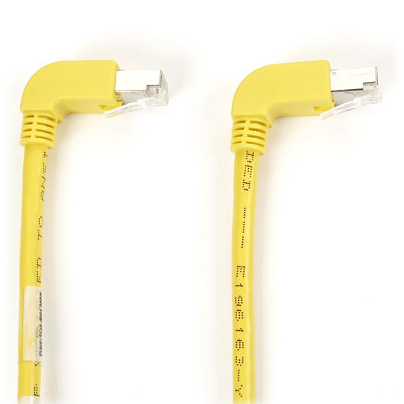 EVNSL214S-0010-90DD - Black Box CAT6 250-MHZ MOLDED ANGLED STRANDED ETHERNET PATCH CABLE - SHIELDED (S/FTP), CM