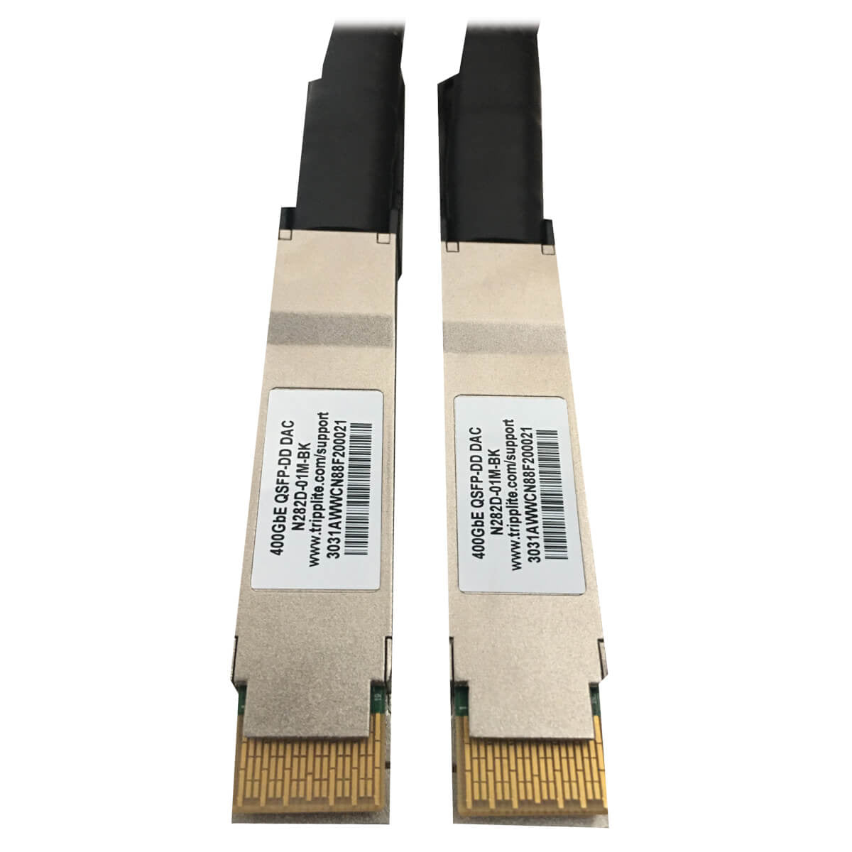 Tripp Lite N282D-01M-BK networking cable Black 39.4" (1 m)