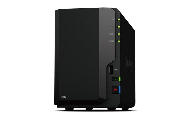 Synology DiskStation DS218 NAS/storage server Desktop Ethernet LAN Black RTD1296
