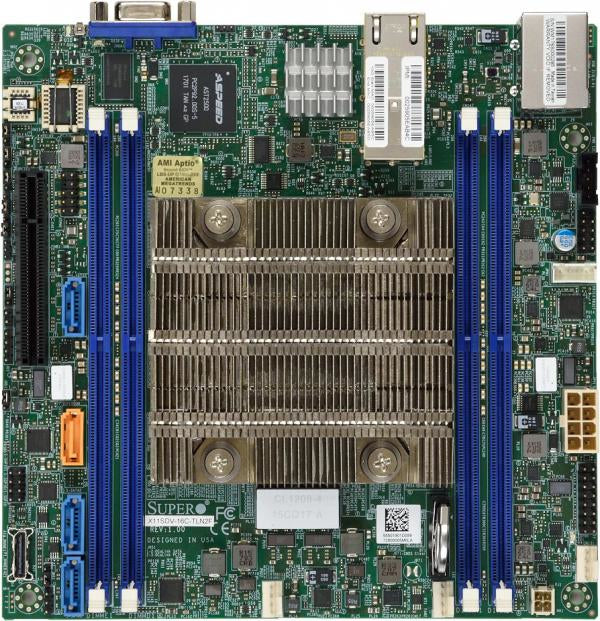 MOTHER BOARD-INTEL, X11SDV-4C-TLN2F,EMBEDDED XEON-D MINI ITX,4 CORE,DUAL 10G, SI