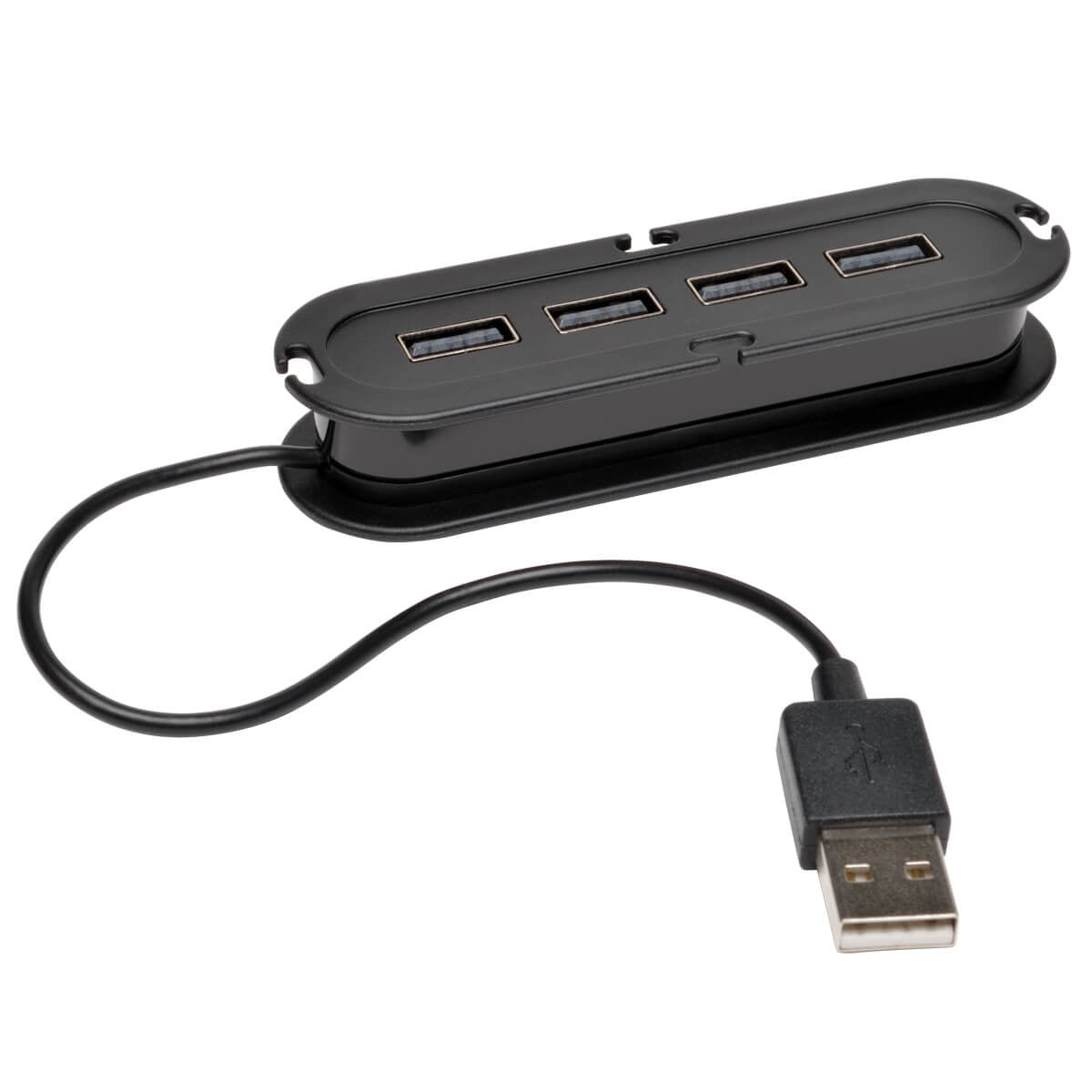 U222-004-R - Tripp Lite 4-PORT USB 2.0 HI-SPEED ULTRA-MINI HUB WITH POWER ADAPTER